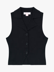 Max Sweater Vest Black Fresh Design