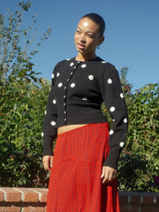 Emi Cardi Black/White Dot Exclusive Style