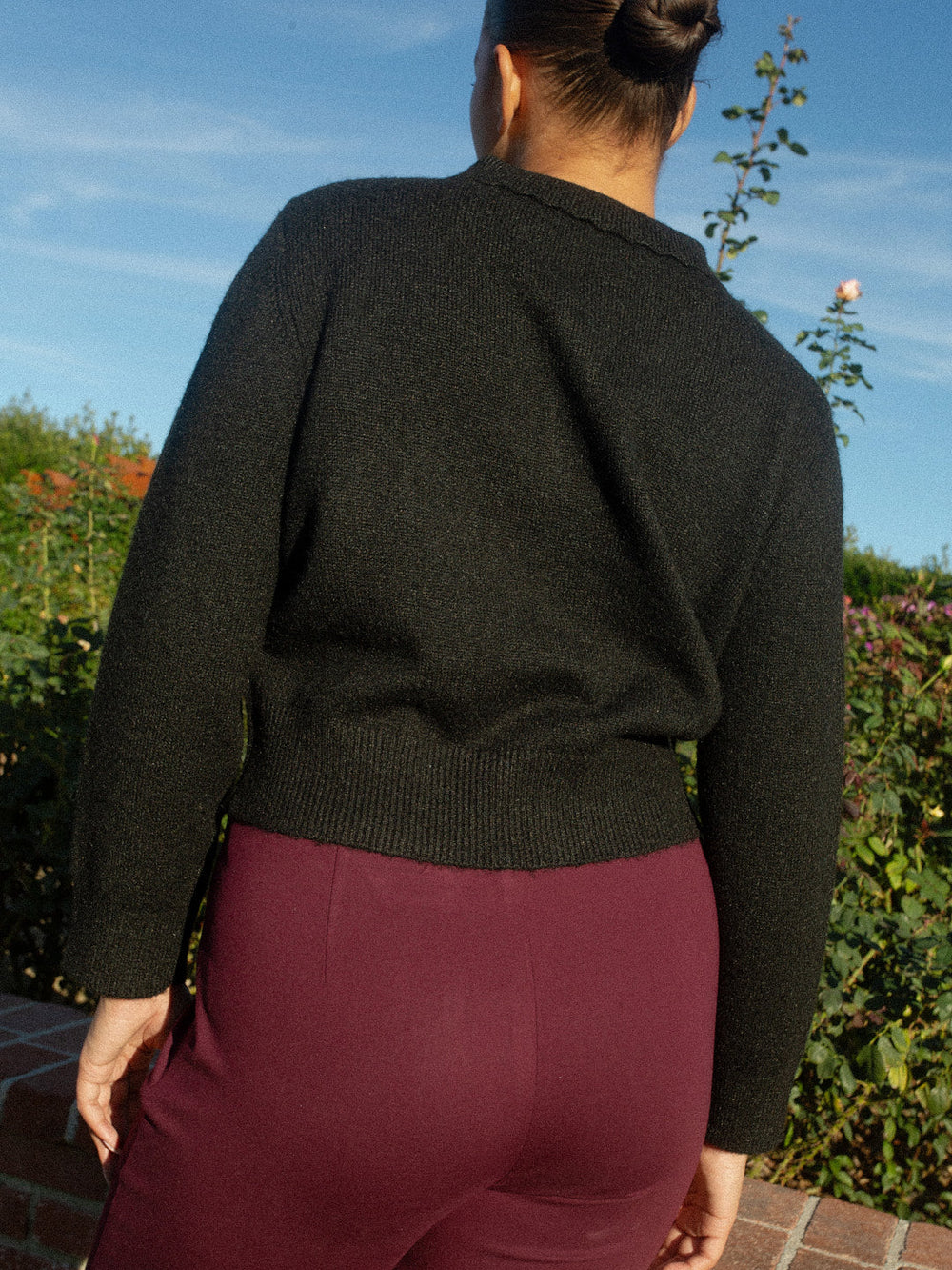Posey Polo Sweater Black Fine Craftsmanship