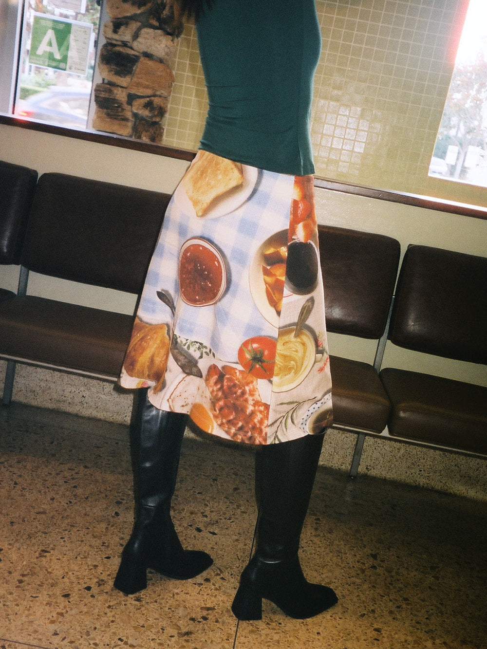 Midnight Breakfast Collector Skirt Blue Breakfast All New