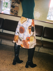 Midnight Breakfast Collector Skirt Blue Breakfast All New