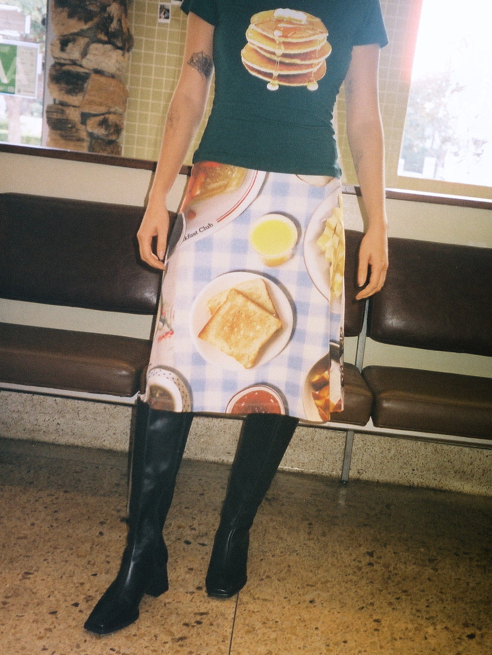 Midnight Breakfast Collector Skirt Blue Breakfast All New