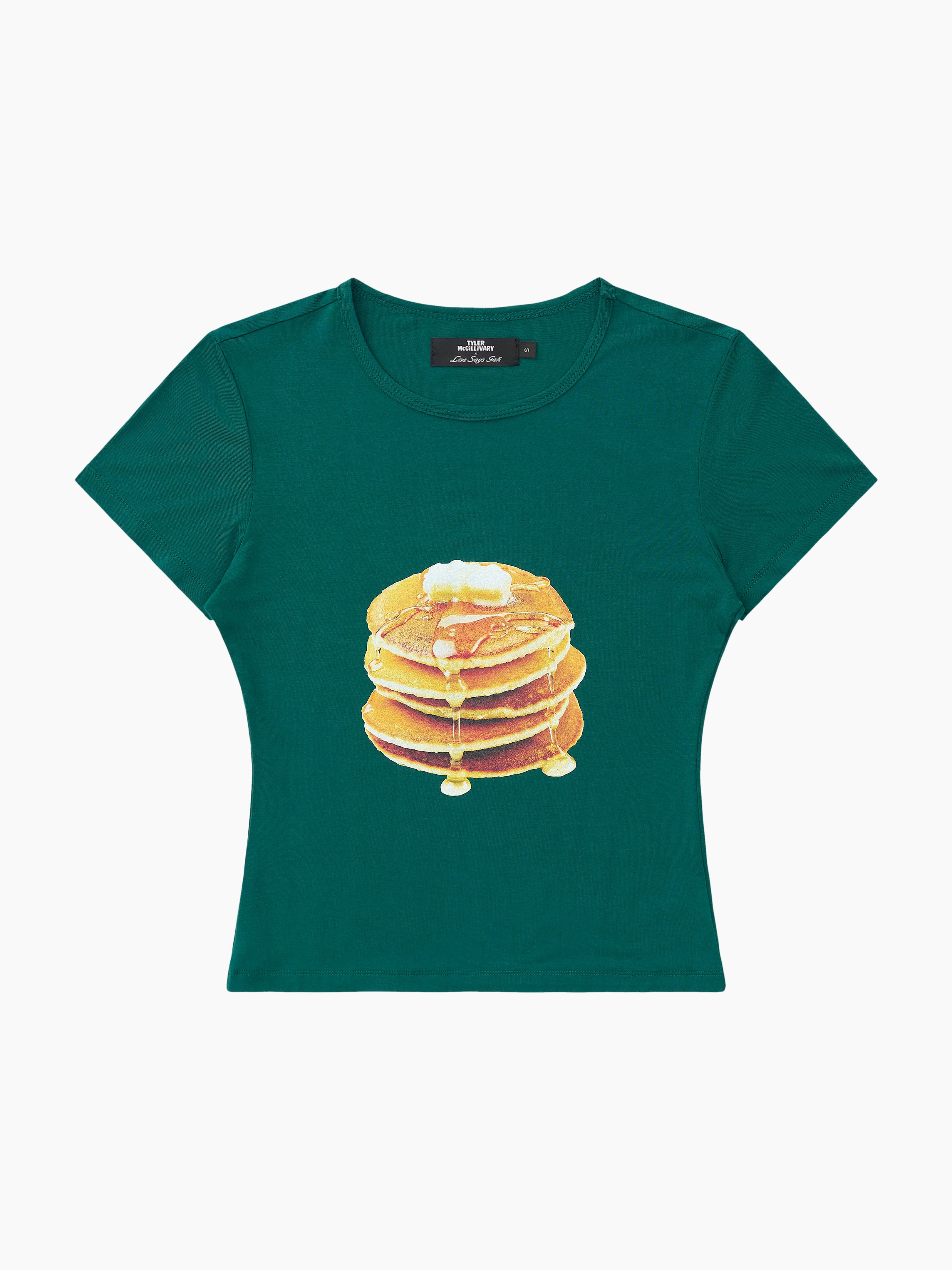Midnight Breakfast Collector Fitted Tee Deep Green Fresh Design