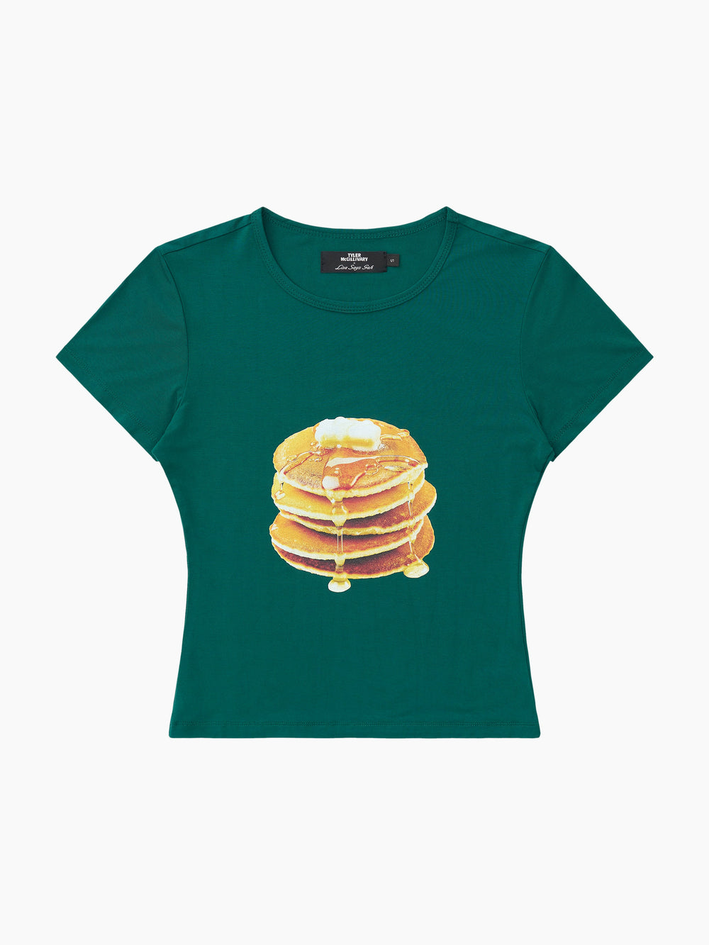 Midnight Breakfast Collector Fitted Tee Deep Green Fresh Design