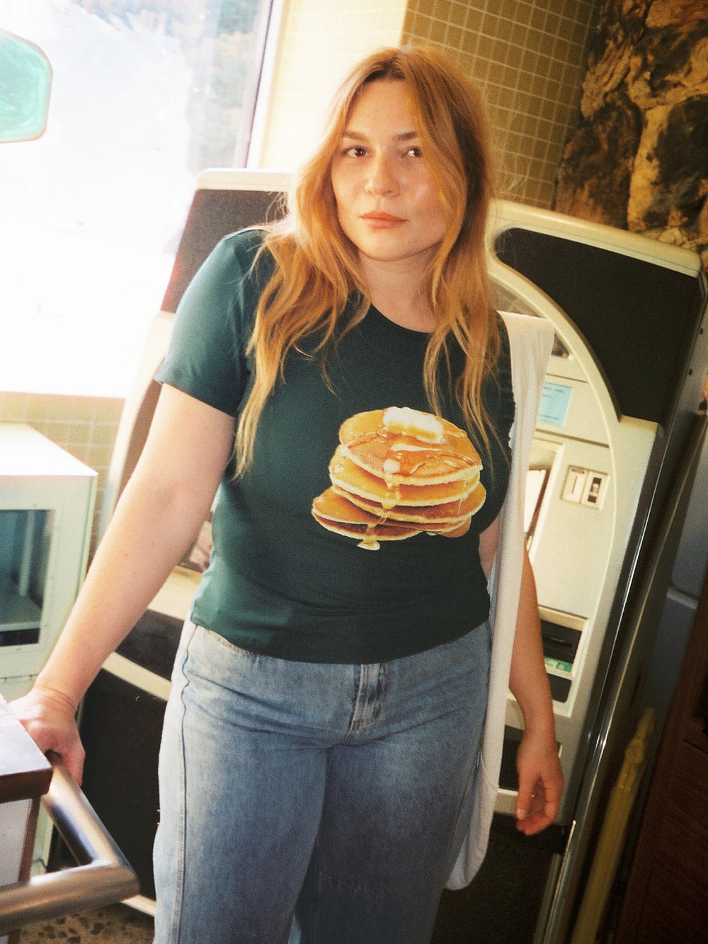 Midnight Breakfast Collector Fitted Tee Deep Green Fresh Design