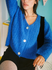 Issa V-Neck Cardi Cobalt Fresh Design