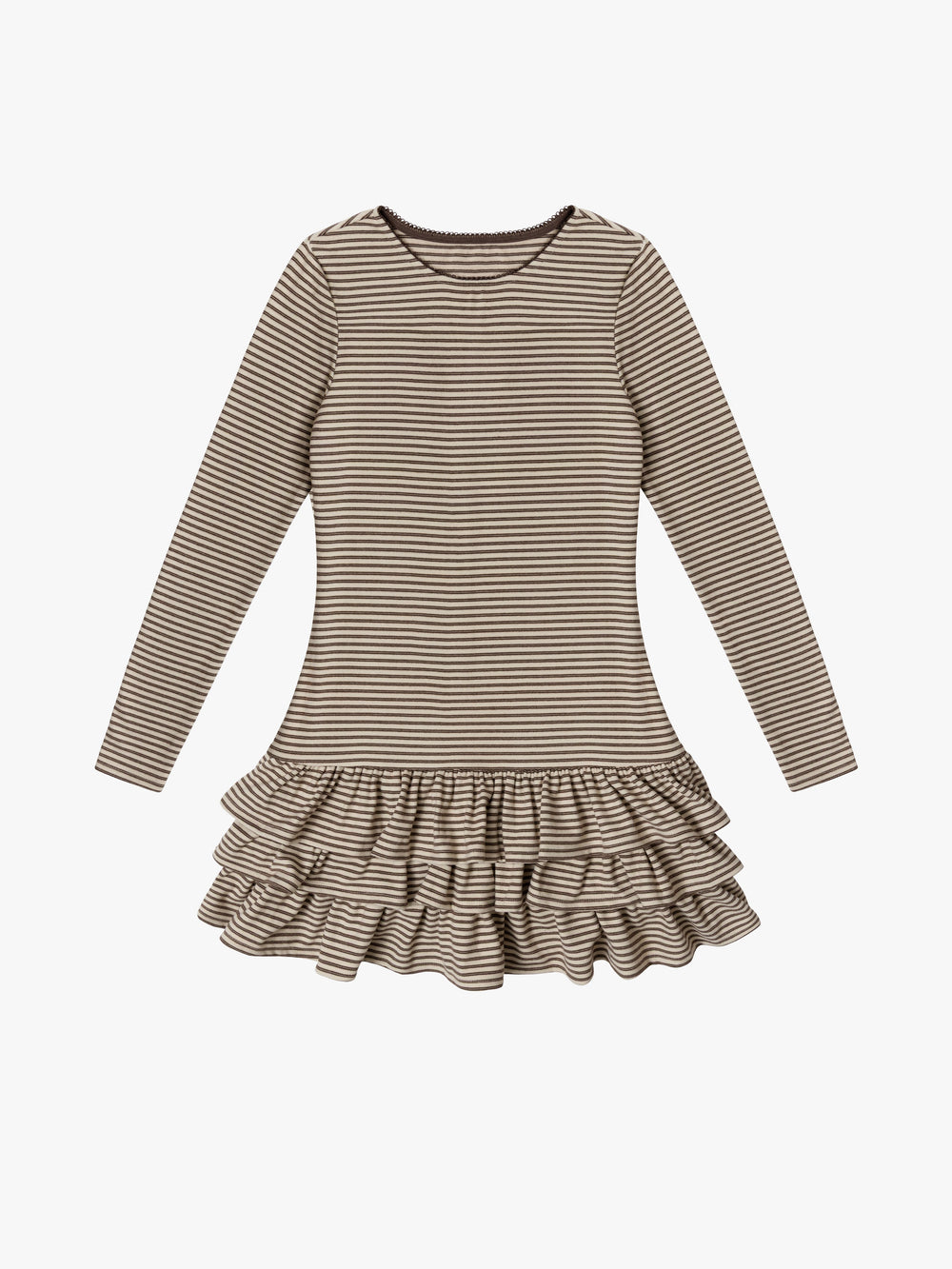 Colette Mini Dress Brown Stripe Exclusive Style