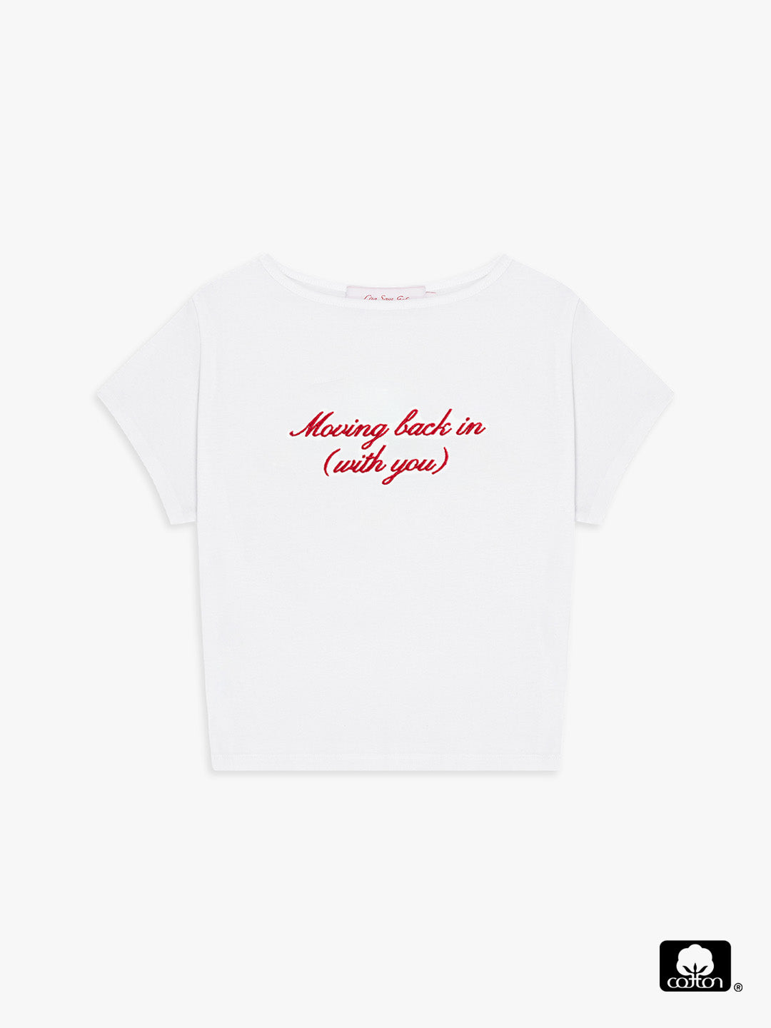 Cotton Tee Moving back in (with you) Fresh Design