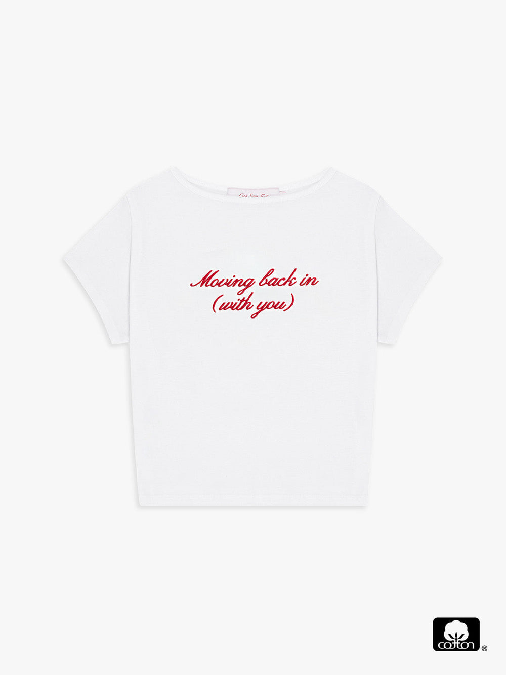 Cotton Tee Moving back in (with you) Fresh Design