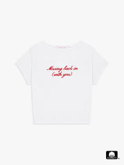 Cotton Tee Moving back in (with you) Fresh Design