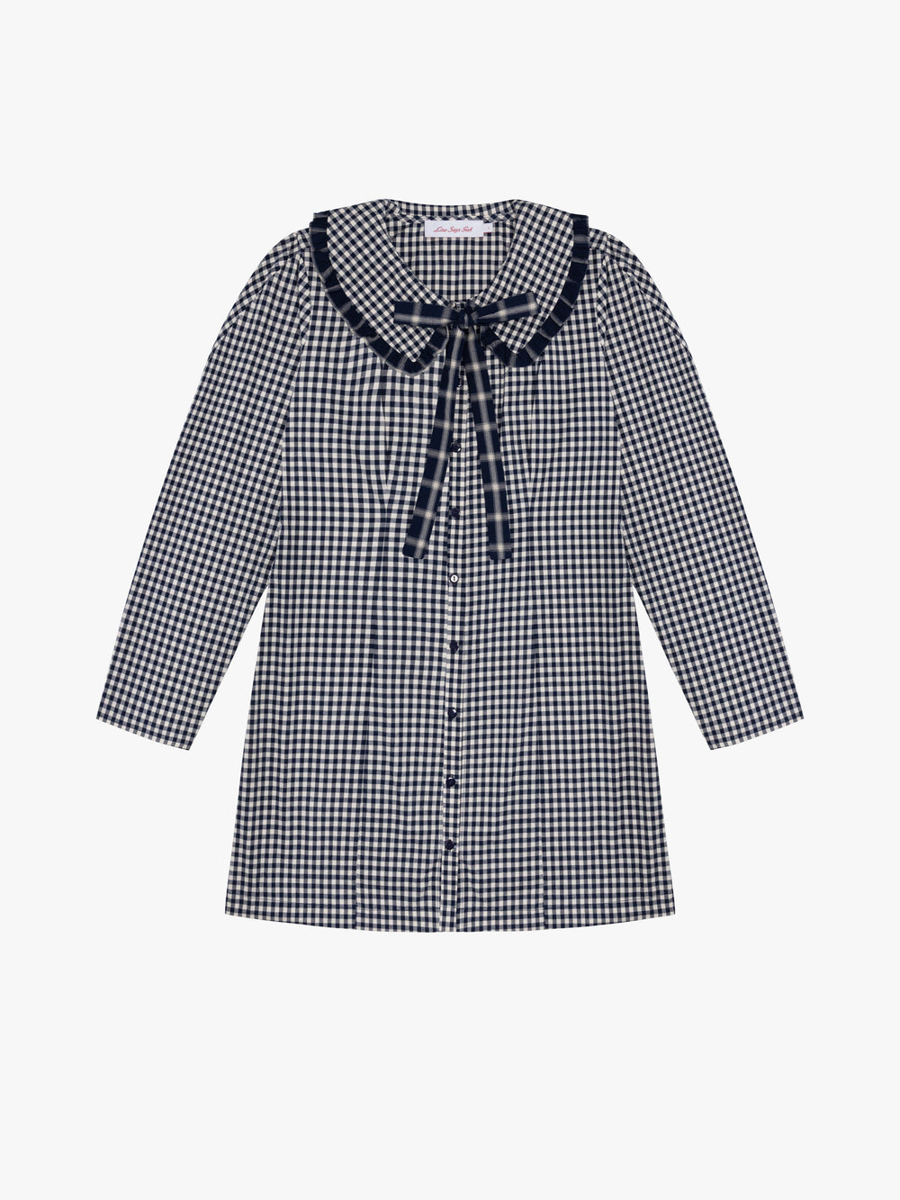 Piper Dress Midnight Check Mix Fine Craftsmanship