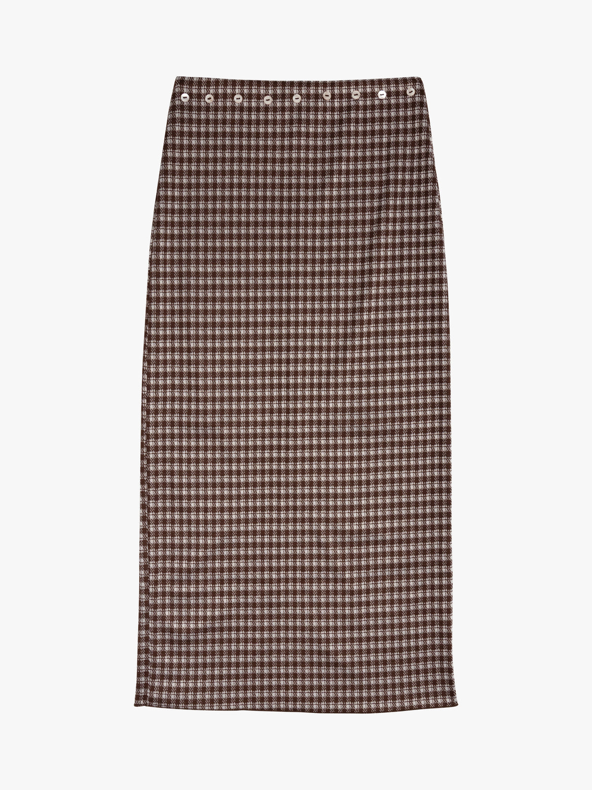 Sammy Skirt Cocoa Plaid Fresh Design