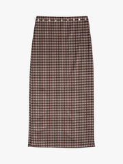 Sammy Skirt Cocoa Plaid Fresh Design