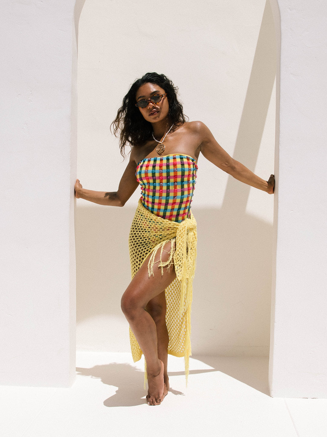 Pamela Sequins Pareo Yellow Fresh Design