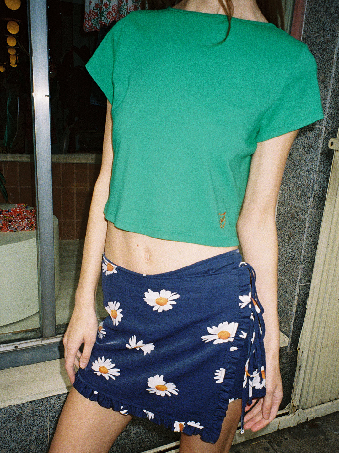 Christy Skort Navy Daisy All New