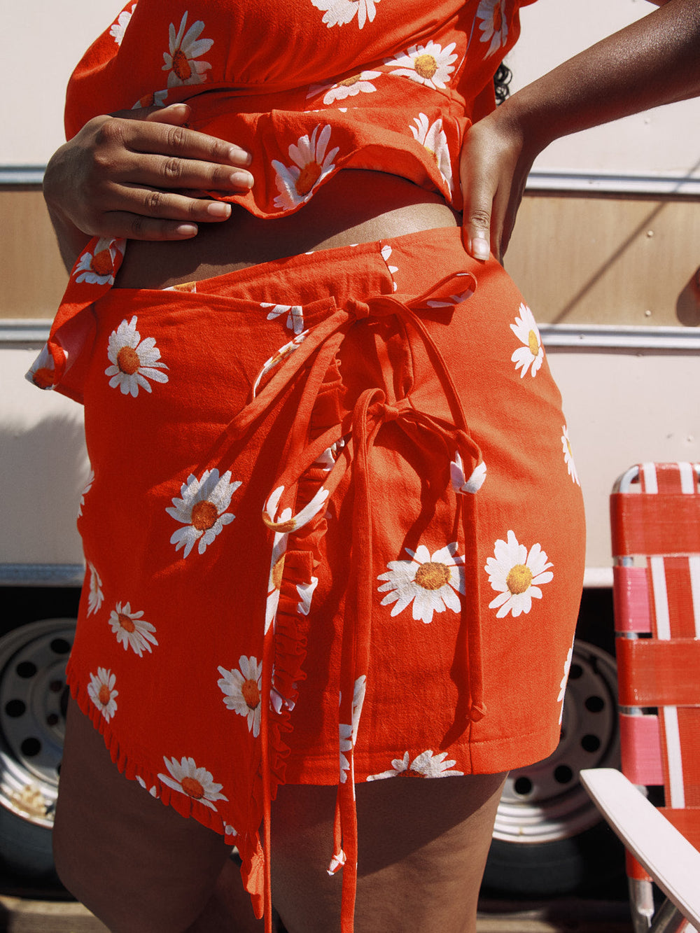 Christy Skort Red Daisy Fresh Design