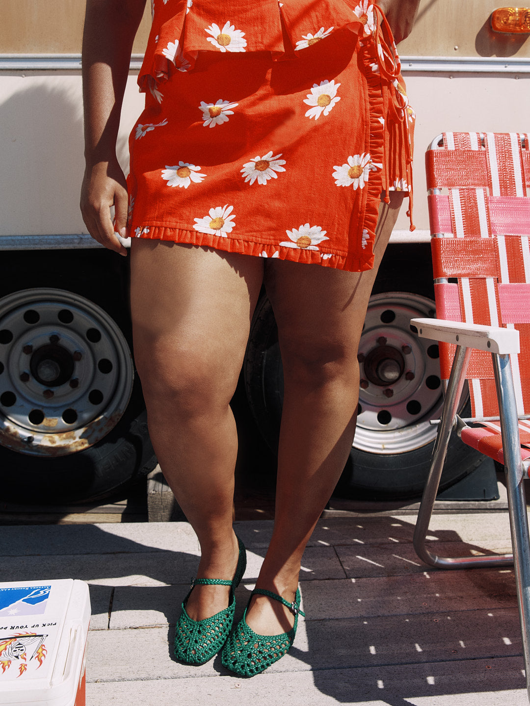 Christy Skort Red Daisy Fresh Design