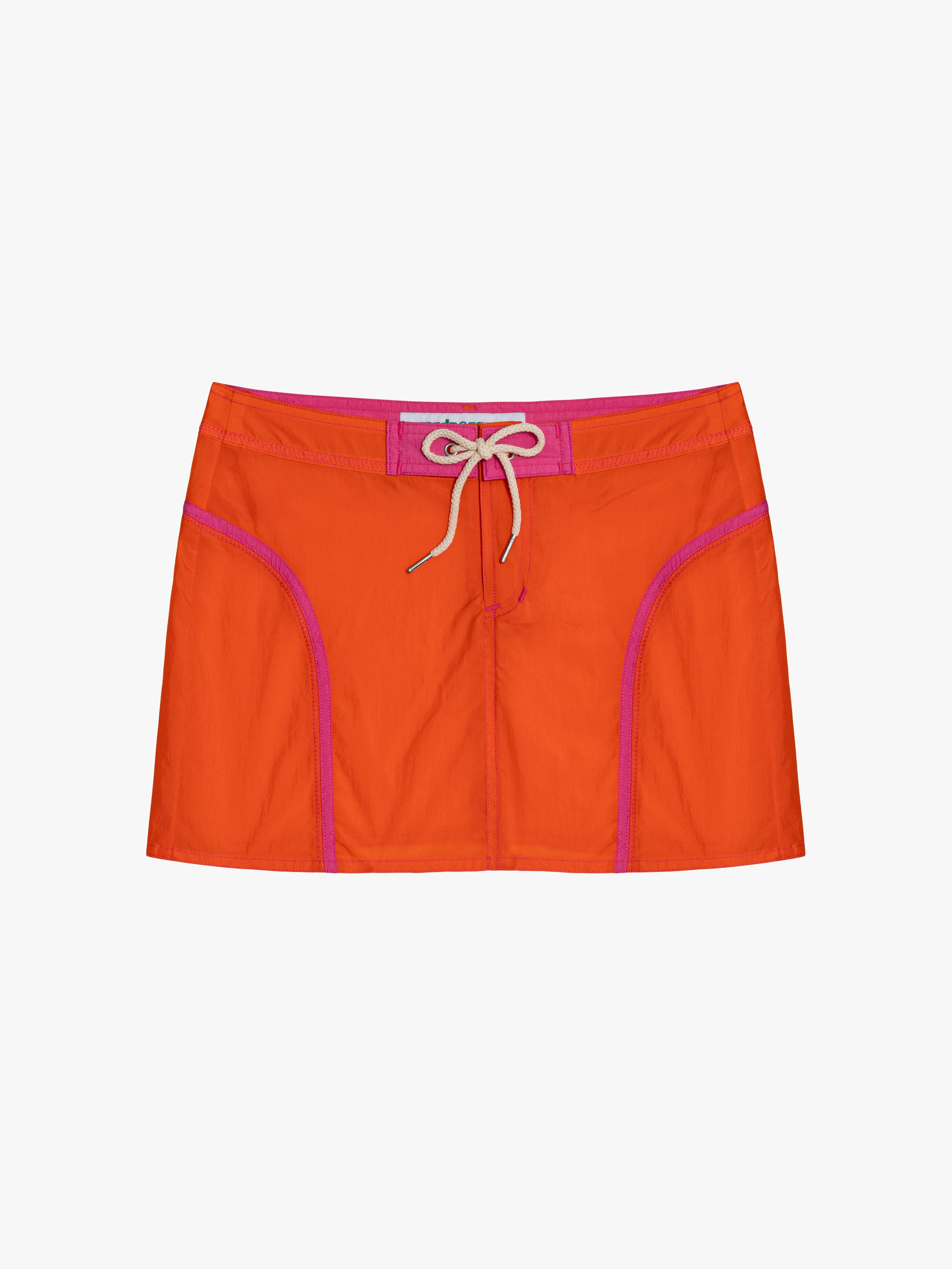 Made Some Mini Skirt Orange & Pink Fine Craftsmanship