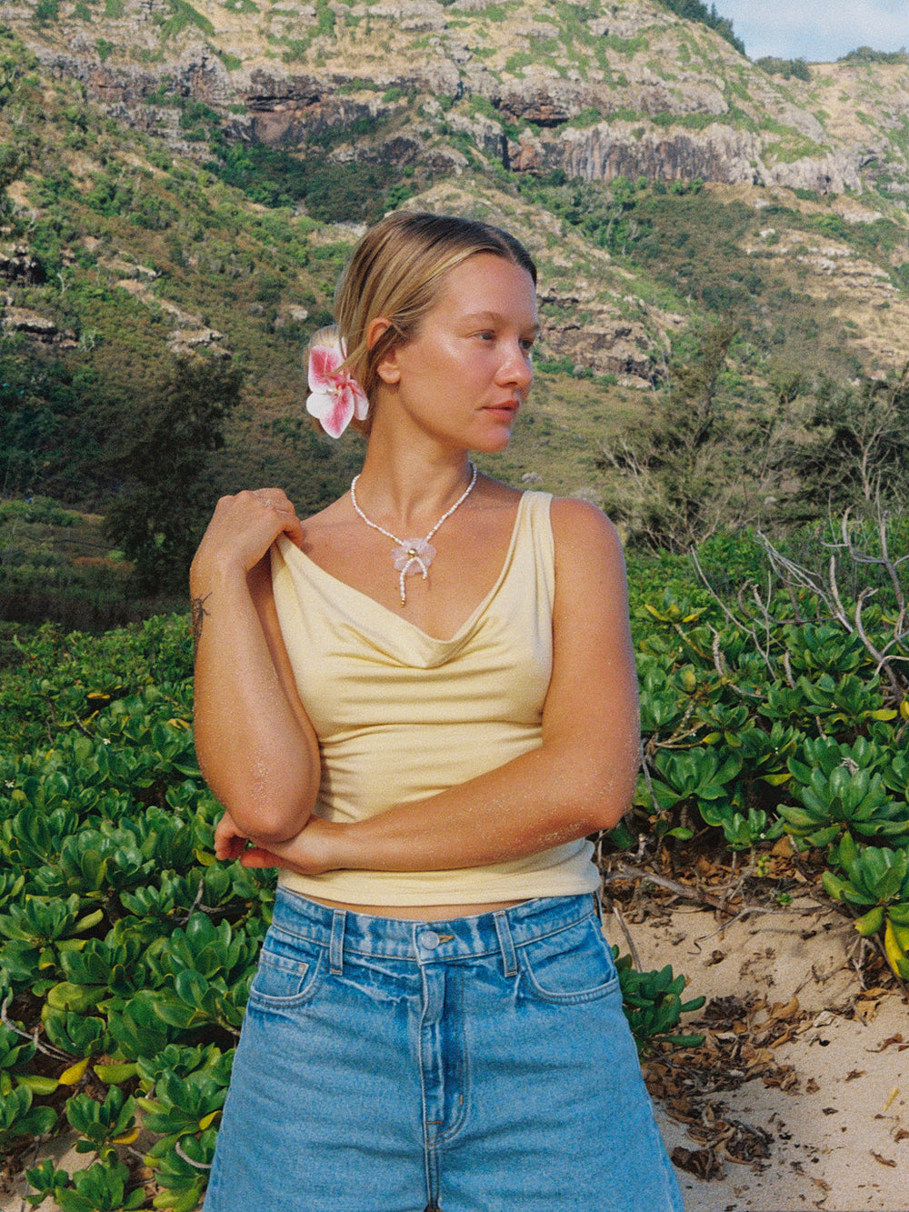 Jean Top Yellow Exclusive Style