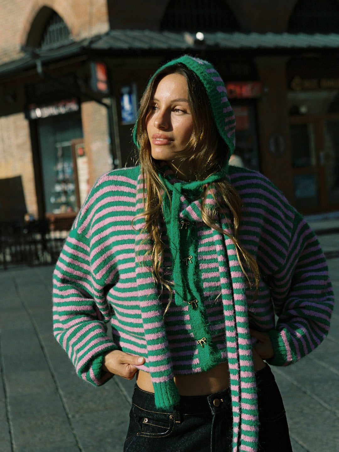 Alma Cardigan Kelly Flamingo Fine Craftsmanship