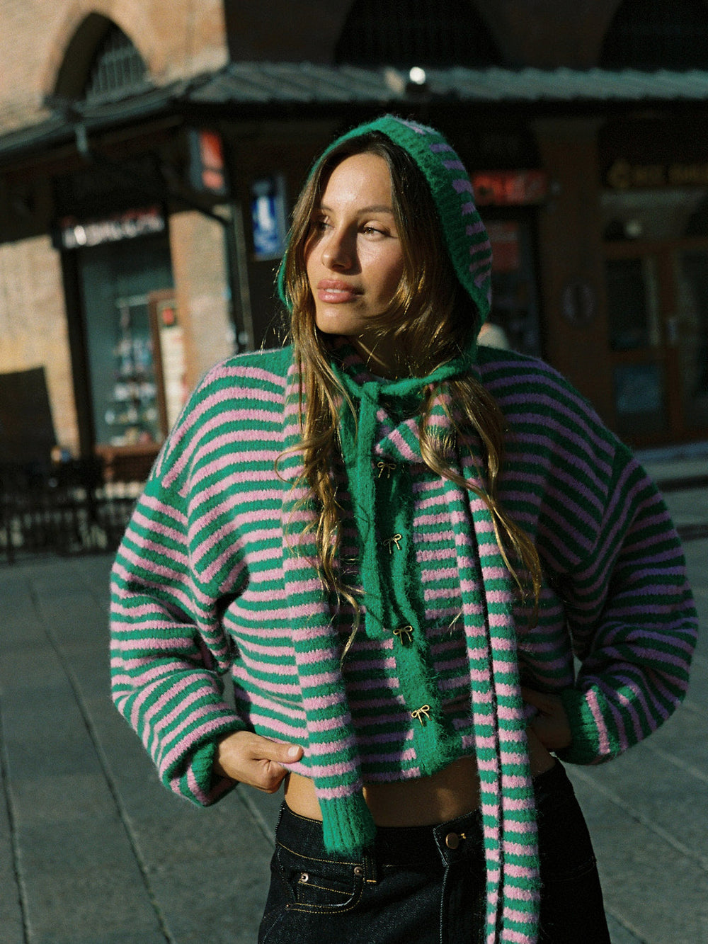 Alma Cardigan Kelly Flamingo Fine Craftsmanship
