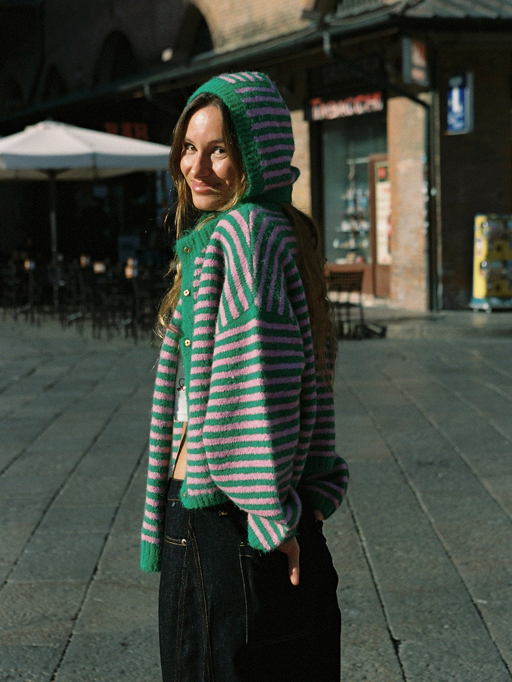 Alma Cardigan Kelly Flamingo Fine Craftsmanship