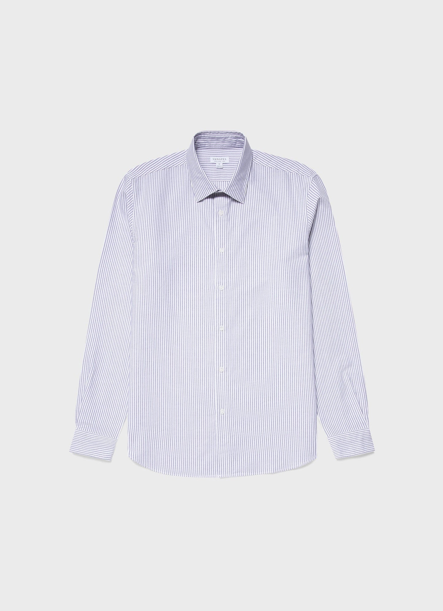 White/Navy Oxford Stripe,XS