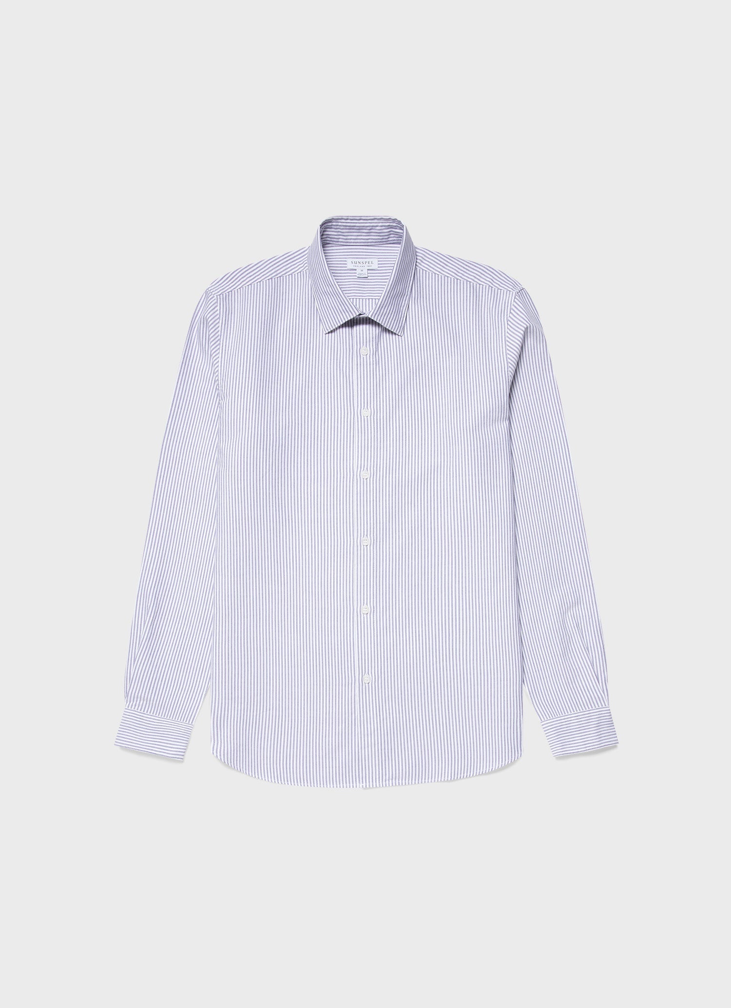 White/Navy Oxford Stripe,XS