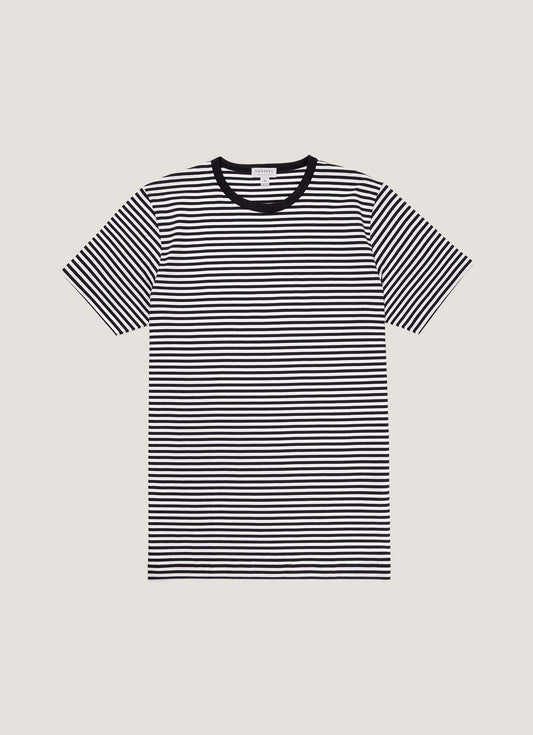 Navy/White English Stripe,XS