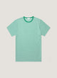 White/Bright Green English Stripe