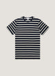 Navy/Ecru Breton Stripe
