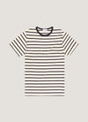 Ecru/Navy Breton Stripe