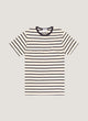 Ecru/Navy Breton Stripe