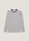 Ecru/Navy Breton Stripe