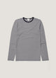 White/Navy English Stripe