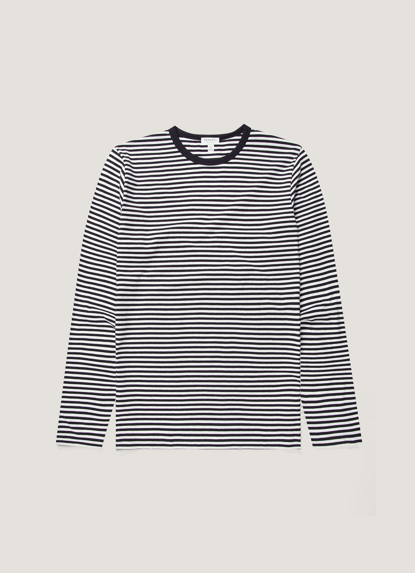 White/Navy English Stripe,XS